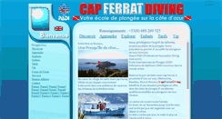 Desktop Screenshot of capferratdiving.com